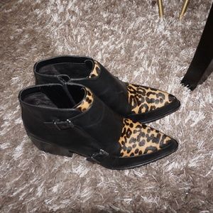 Circus by Sam Edelman Leopard Print Ankle Boots
